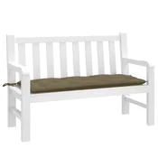 Vidaxl Blazina za vrtno klop melanž taupe 120x50x7 cm blago