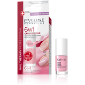 Eveline lak za nokte nail therapy 6u1 care & colour rose 5ml