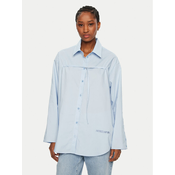 Patrizia Pepe Srajca 8C0742/AH74-CA38 Svetlo modra Regular Fit
