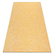 eoshop Preproga SISAL PATIO 3075 diamonds flat weave rumena/bež ( - Velikost: 117x170 cm)
