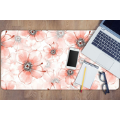 Decormat Podloga za pisalno mizo Orange flowers 120x60 cm