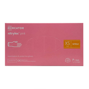 Mercator Nitrylex Pink Powder-Free Examination & Protective Gloves (fingertip textured) 100 ks