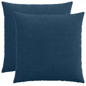 vidaXL Prevleka za blazino 2 pcs HEERLEN Temno modra 70 x 70 cm