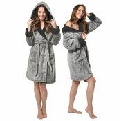 Ženski kopalni plašč Huggy melange/Grey S/M