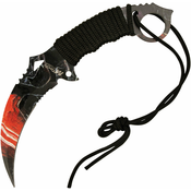 Mtech Karambit Fixed Blade Red