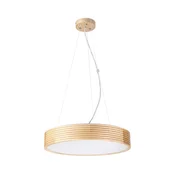 Lestenec na vrvici NATURAL MODERN 3xE27/15W/230V, premer 47,5 cm, iz borovca