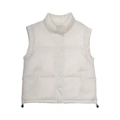 Womens down vest with 4F synthetic down filling - beige