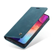 CaseMe za Samsung Galaxy A50/A50S/A30S, usnjen ovitek denarnica, moder