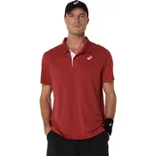 Asics za moške. 2041A340 Polo Court maroon (M), Šport, Sintetični, Tenis / veslo za tenis, Večnamenski šport, Kratek rok