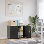 Ormaric za spise crni 90 x 40 x 70 cm celicni