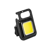 WELL Svetilka-obesek za ključe WELL Shine, COB 300lm, IPX4, USB-C, kavelj, odpirač, (21980926)