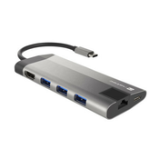 Natec FOWLER PLUS, USB Type-C 6-in-1 Multi-port Adapter Grey ( NMP-1690 )