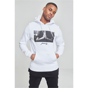 Mister Tee Majica Pray Hoody, bela