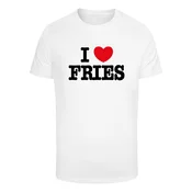 Mister Tee Majica Love Fries rdeča/črna/bela