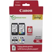 slomart Multipack črnih in barvnih XL kartuš PG-575XL/CL-576XL Photo Value