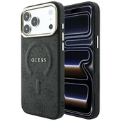 Ovitek Guess 4G Embossed Classic MagSafe za iPhone 17 Pro Max/18 Pro Max - black