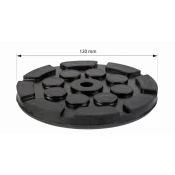 Gumijasta podloga za dvigovalne roke, 120 x 13 mm.