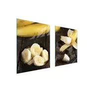 shumee STEKLENA ZAŠČITNA PLOŠČA ZA ŠTEDILNIK 85x52 BANANA