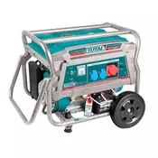 Total One-Stop Tools Bencinski generator 6,6kW, 25L/15KM/9ur/3000rpm INDUSTRIAL (TP175006ET)