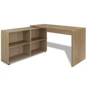 Vidaxl Jedilna miza 140x80x75 cm hrast