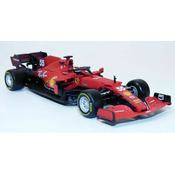 Bburago 1:43 Ferrari Racing F1 SF21 #55 (Carlos Sainz) s kacigom - tvrdi kofer