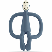 Matchstick Monkey Teething Toy and Gel Applicator grizalo s krtačko 2v1 Airforce Blue 1 kos