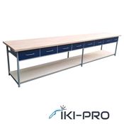 Delovna miza 400 x 80 cm 8x predal