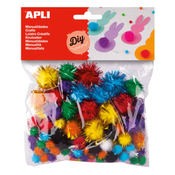 Apli Pom-pon kroglice,bleščice, mix 78/1