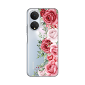 Silikonska maska za Honor X7 Wild Roses Print Skin providna