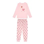 NAME IT Pižama NMFCUTIE HEART roza / pastelno roza / burgund