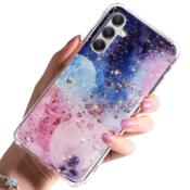 Silikonski ovitek golden sprinkles za Samsung Galaxy A34 - vijola