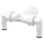 Alca Plast Priključek za sifon 40/32 mm, z nepovratnim ventilom in dvema izhodoma za cev pralnega/pomivalnega stroja