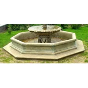 Casa Padrino baroque fountain border antique gray A� 350 x H. 35 cm - Magnificent garden fountain border - Magnificent garden decoration in baroque style