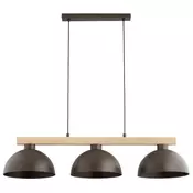 Luster na sajli VERTA 3xE27/15W/230V smeđa/bež