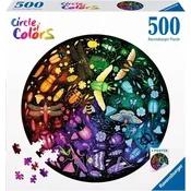 Ravensburger Okrogla sestavljanka Krog barv: svet žuželk 500 kosov