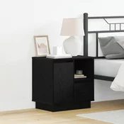 Nocni ormar Crni hrast 50 x 34,5 x 50 cm. Konstruirano drvo