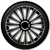 Le Mans Pro Silver Black Wheel Cover Set - 15