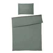 Dieter Knoll POSTELJNINA 240/220 cm saten smaragdno zelena