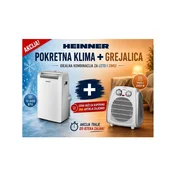HEINNER Sezonski paket HPAC-12WH 12000BTU + Grejalica HEINNER HFH-L2000SL