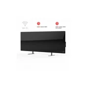 AENO Premium Eco Smart Heater, 700W, Tempered glass, Infrared+convection heating type, Plug type: Europe (E/F type), BLACK