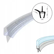 shumee Spodnje tesnilo za polkrožno obokana vrata tuš kabine DK13 5mm 80cm
