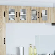 vidaXL Stenska kuhinjska omarica 2 pcs Sonoma hrast 60 x 31 x 40 cm