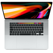 Obnovljeno MacBook Pro Touch Bar 16 2019 Core i9 2,4 Ghz 64 Gb 512 Gb SSD Silver, (20530310)