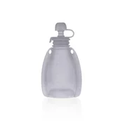 Zopa Silicone Refillable Baby Food Pouch vrečka za hrano 0 m+ Transparent Grey 120 ml