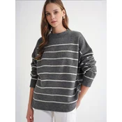 MixRay Pulover Pullover temno siva