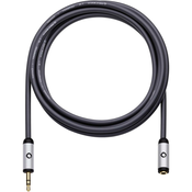 Oehlbach Podaljševalni kabel Oehlbach iConnect, 3,5 mm m. banana kon./3,5 mm ž. banana k., črn, 5 m