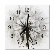tulup.si Steklena kvadratna ura Dandelion 30x30 cm