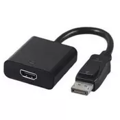 Gembird A-DPM-HDMIF-002 DisplayPort to HDMI adapter cable, black