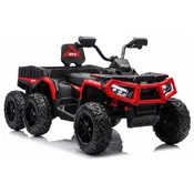 Štirikolesnik na akumulator ATV JC606 24V 4x4 - dvosed - rdeč