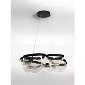 CLAIR LED LUSTER CRNI/STAKLO 65W IP20 3500K NL9187000
